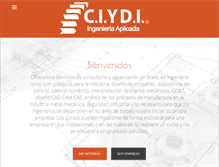 Tablet Screenshot of ciydi-ingenieria.com